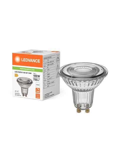 Світлодіодна лампочка Osram 4099854456497 LED GU10 MR16 DIM 1x7W 4000K 750Lm IP20 4099854456497 фото