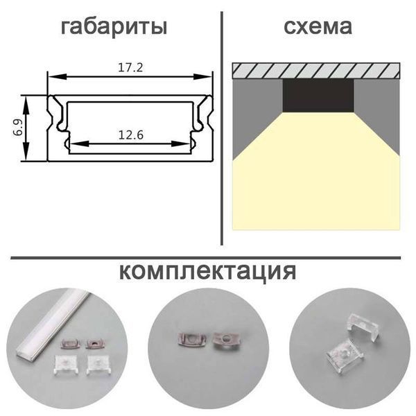 LED профиль ESL PXG-2040 PXG-2040 фото