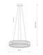 Підвісний світильник, люстра Nowodvorski 11705 Luxora Round LED 1x30W 3000K 2700Lm IP20 хром 11705 фото 15