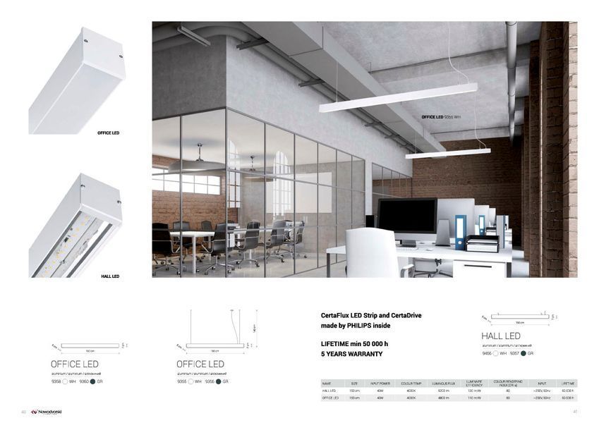 Стельовий світильник Nowodvorski 9360 OFFICE LED 9360 фото