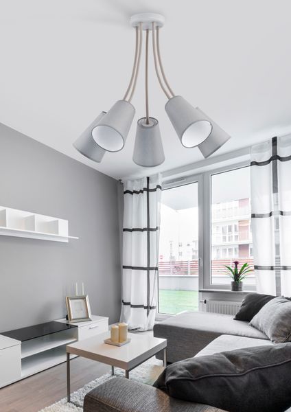 Люстра TK Lighting 2101 WIRE GRAY 2101 фото