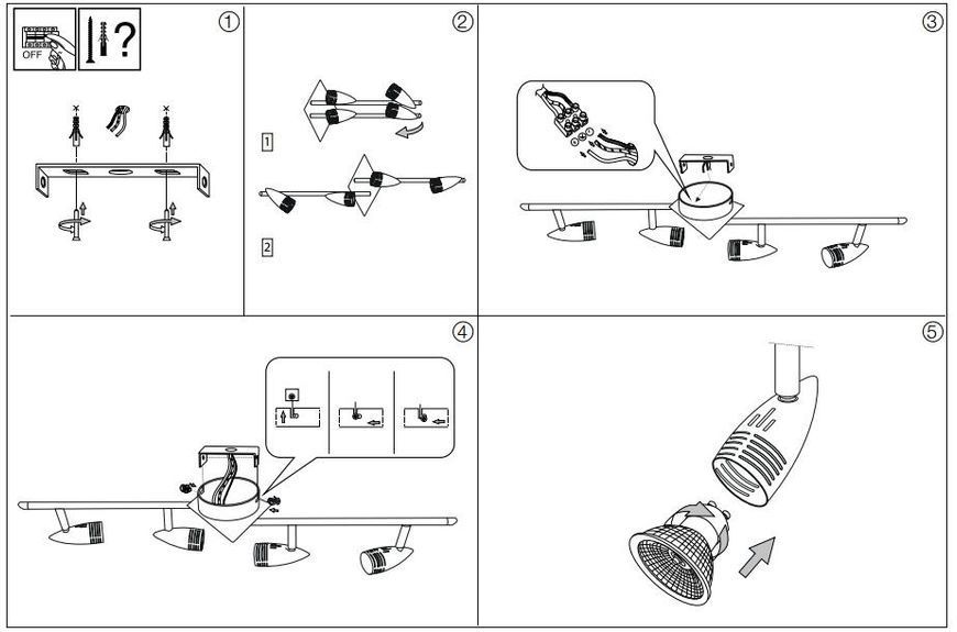 Спот Ideal Lux 006321 Alfa 6321 фото