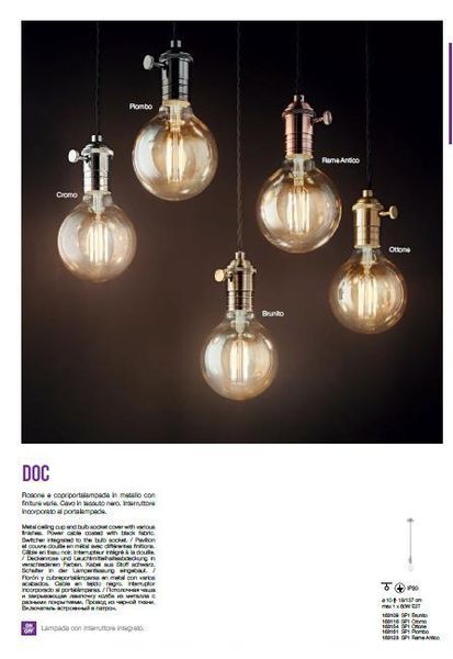 Подвесной светильник Ideal Lux 163109 DOC 163109 фото