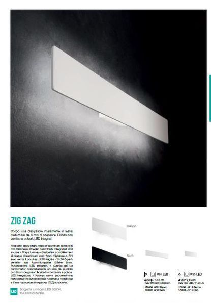 Настінний світильник Ideal Lux 179292 ZIG ZAG 179292 фото