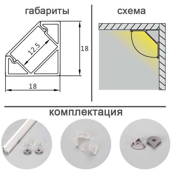LED профиль ESL PXG-1203 PXG-1203 фото