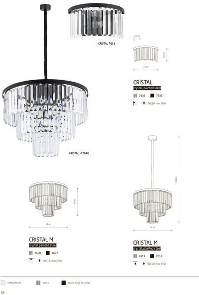 Люстра Nowodvorski CRISTAL 7617 7617 фото