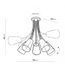 Люстра TK lighting 3242 Wire Silver 3242 фото 2