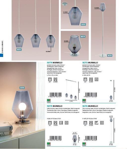 Підвісний світильник Eglo 96774 MURMILLO 96774 фото