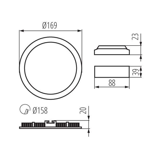Точечный светильник Kanlux 28930 ROUNDA V2LED12W-NW-SR 28930 фото