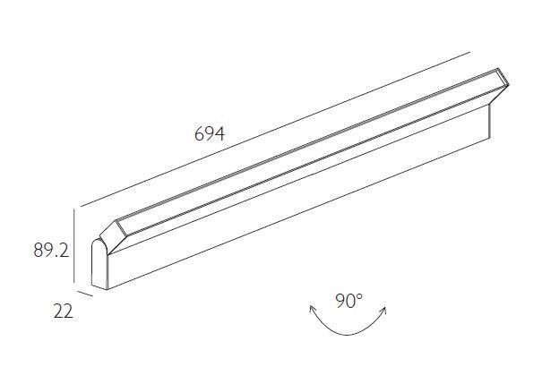 Светильник на магнитную шину регулируемый liner light 21,6W MR-694 ESL CS0047 CS0047 фото