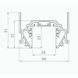 Профіль для натяжних стель ультратонкої магнітної шини 1м ESL CS0701 BK CS0701 фото 2