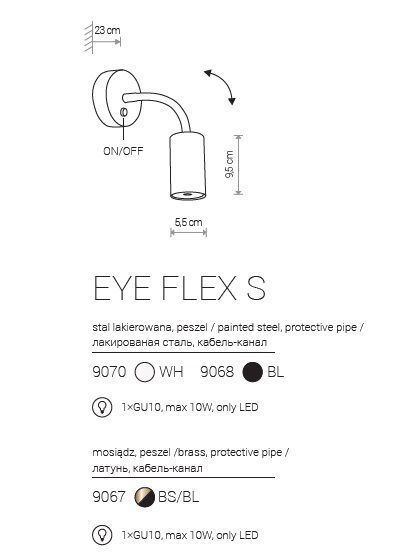 Бра Nowodvorski 9070 EYE FLEX 9070 фото