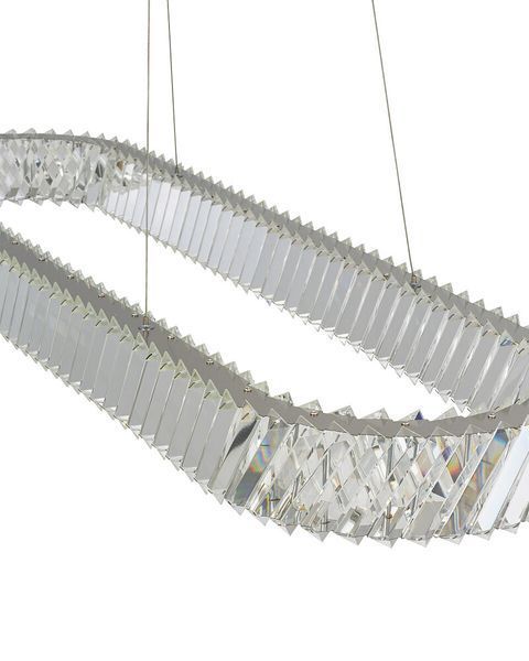 Підвісний світильник, люстра Nowodvorski 11707 Luxora Oval LED 1x40W 3000K 3600Lm IP20 хром 11707 фото