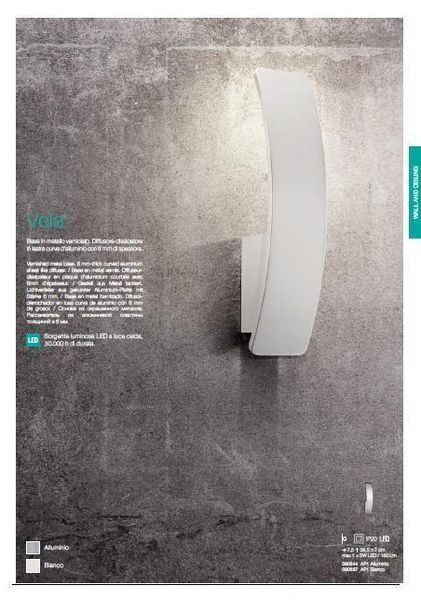 Настінний світильник Ideal Lux 090344 VELA 90344 фото