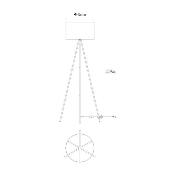 Торшер Zuma Line A4001-BK CARA A4001-BK фото