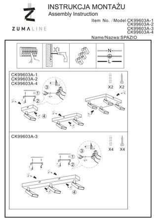 Спот Zuma Line SPAZIO CK99603A-1B CK99603A-1B фото