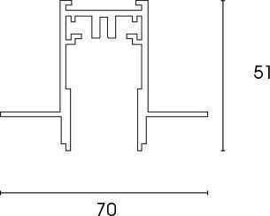 Шина магнитная ESL CS265608 встроенная 2м CS265608 фото
