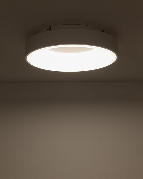 Світильник стельовий Nowodvorski 11200 Nikki Round LED 1x32W 3000K 2700Lm IP20 білий 11200 фото