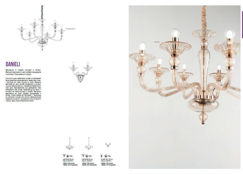Люстра Ideal Lux 159959 DANIELI 159959 фото