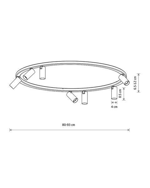 Люстра Nowodvorski 11945 Fourty Round GU10 R35 7x10W IP20 біла 11945 фото