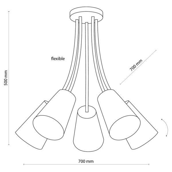 Люстра TK Lighting 6025 WIRE 6025 фото