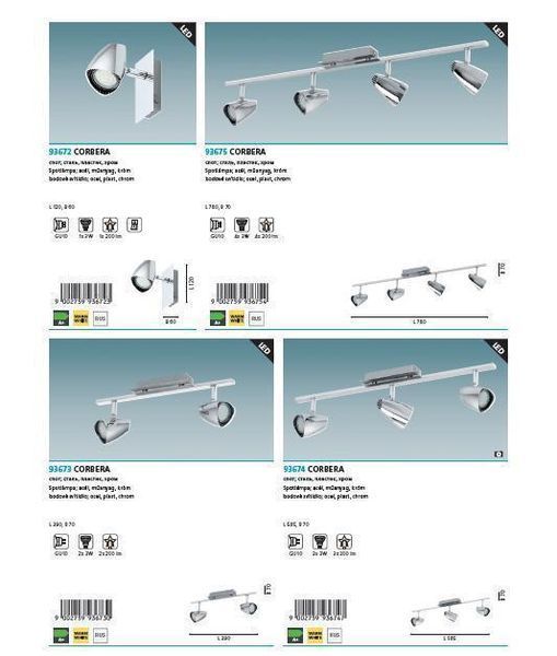 Спот Eglo 93672 CORBERA 93672 фото