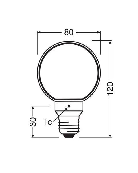 Світлодіодна лампочка Osram 4058075846067 Vintage LED E27 DIM 1x4W 1800K 220Lm IP20 4058075846067 фото