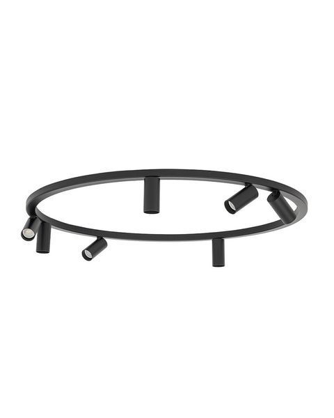 Люстра Nowodvorski 11944 Fourty Round GU10 R35 7x10W IP20 чорна 11944 фото