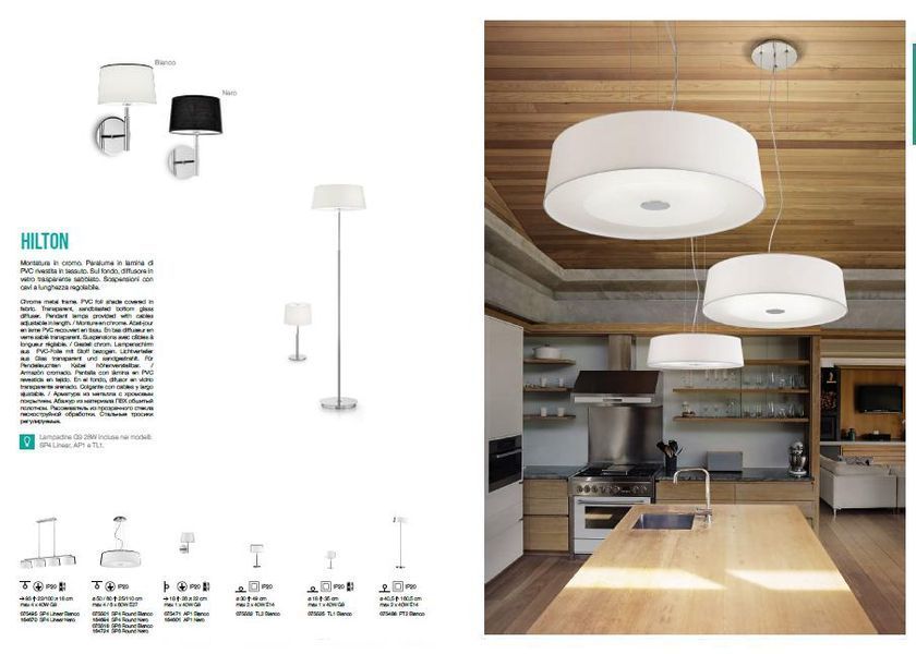 Бра Ideal Lux 164601 HILTON 164601 фото