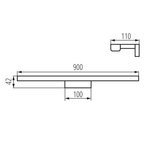 Подсветка для зеркала Kanlux 26685 ASTEN IP44 15W-NW-B 26685 фото