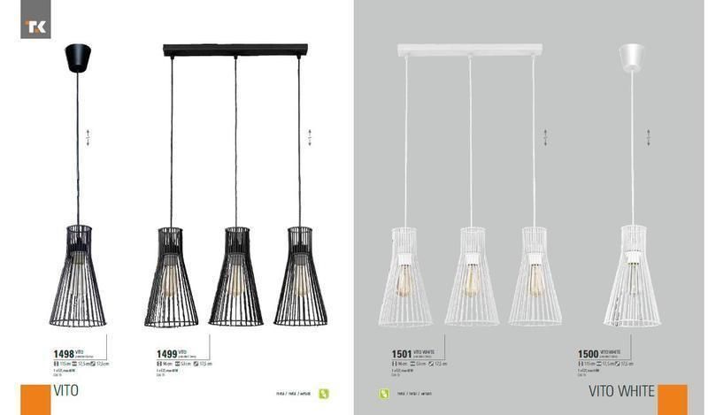 Підвісний світильник TK Lighting 1498 VITO 1498 фото