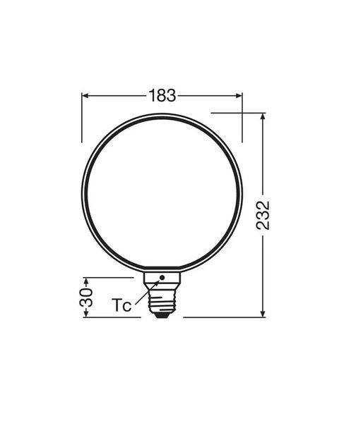 Світлодіодна лампочка Osram 4058075846043 Vintage LED E27 DIM 1x4W 1800K 220Lm IP20 4058075846043 фото