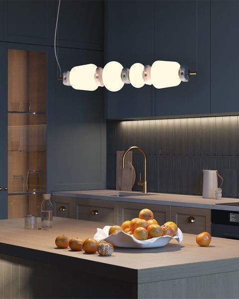 Підвісний світильник, люстра Nowodvorski 11700 Ceramic Horizontal LED 1x22W 3000K 1750Lm IP20 білий 11700 фото