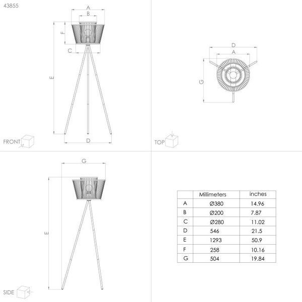 Торшер EGLO 43855 HYKEHAM 43855 фото