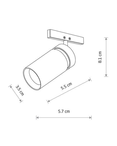 Магнитный трековый светильник Nowodvorski 11714 NANO-LVM Spot Zoom LED 1x5W 3000K 290Lm IP20 черный 11714 фото