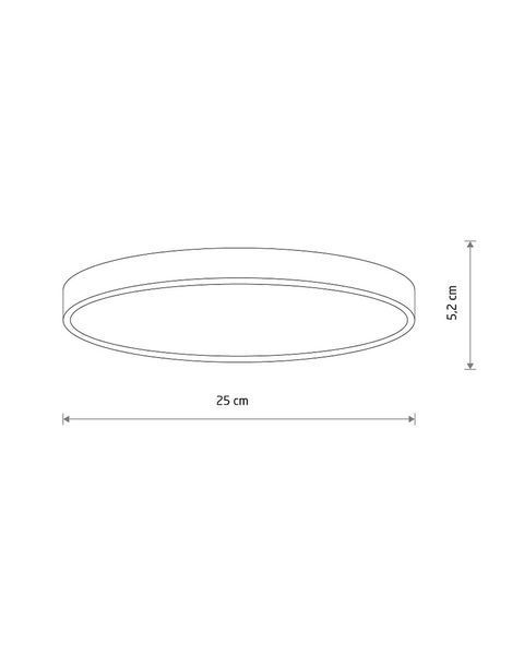 Потолочный светильник с датчиком движения Nowodvorski 11758 Denia LED S 1x15W 3000K 1350Lm IP20 белый 11758 фото