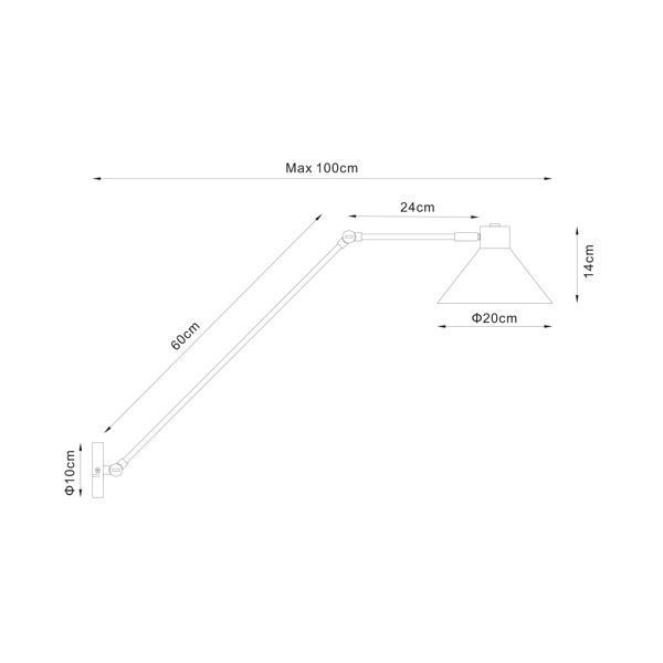 Бра Zuma Line ARVADA CS-W061-3(black) CS-W061-3-black фото