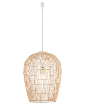 Підвісний світильник, люстра Nowodvorski 11165 Haiti L E27 1x25W IP20 бежевий 11165 фото