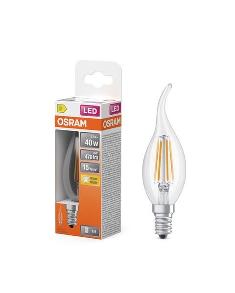 Світлодіодна лампочка Osram 4099854468810 LED E14 BA22 1x3.4W 4000K 470Lm IP20 4099854468810 фото