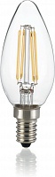 Лампа Ideal Lux 101224 LED CLASSIC E14 4W OLIVA TRASPARENTE 3000K