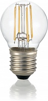 Лампа Ideal Lux 101293 LED CLASSIC E27 4W GOCCIA TRASPARENTE 3000K