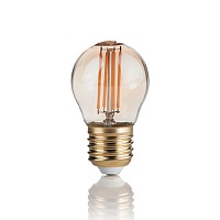 Лампа Ideal Lux 151861 LAMPADINA VINTAGE E27 4W SFERA