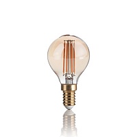 Лампа Ideal Lux 151656 LAMPADINA VINTAGE E14 4W SFERA