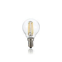 Лампа Ideal Lux 153926 LED CLASSIC E14 4W SFERA TRASPARENTE 4000K