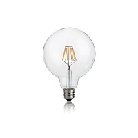 Лампа Ideal Lux 101347 LED CLASSIC E27 8W GLOBO D125 TRASPARENTE 3000K